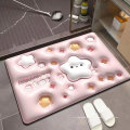 NEW 3D Bathroom Water Absorbent Rubber Door Mats